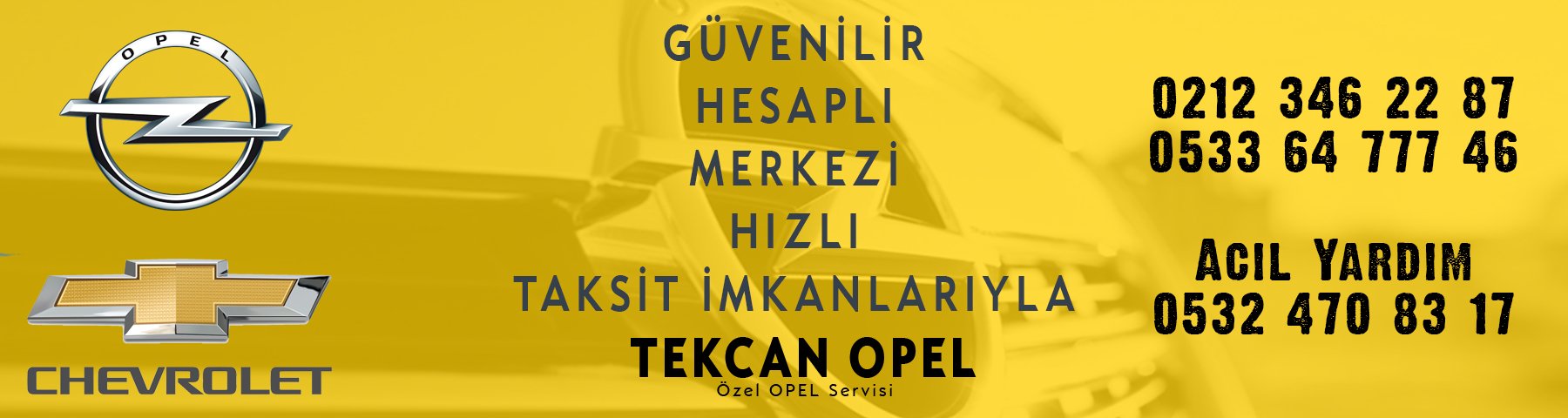 Opel Chevrolet Bakım Onarım