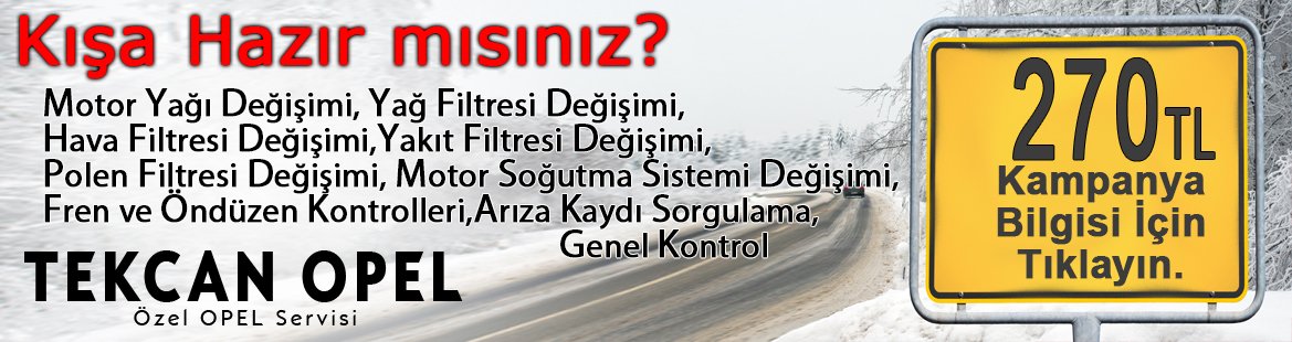 Opel KIŞ BakIm KampanyasI